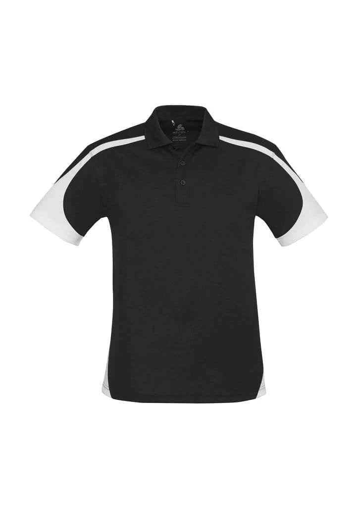 Biz Collection Casual Wear S / Black/White Biz Collection Talon Mens Polo P401MS