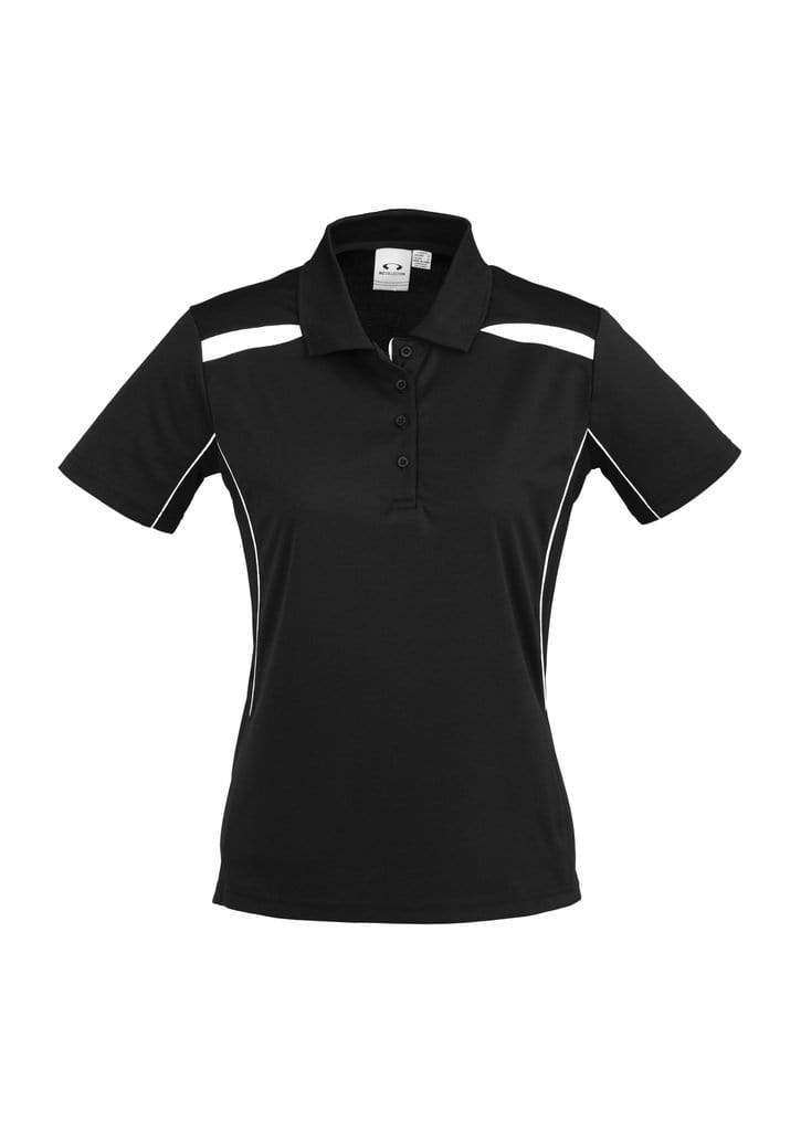 Biz Collection Casual Wear 8 / Black/White Biz Collection United Ladies Polo P244LS