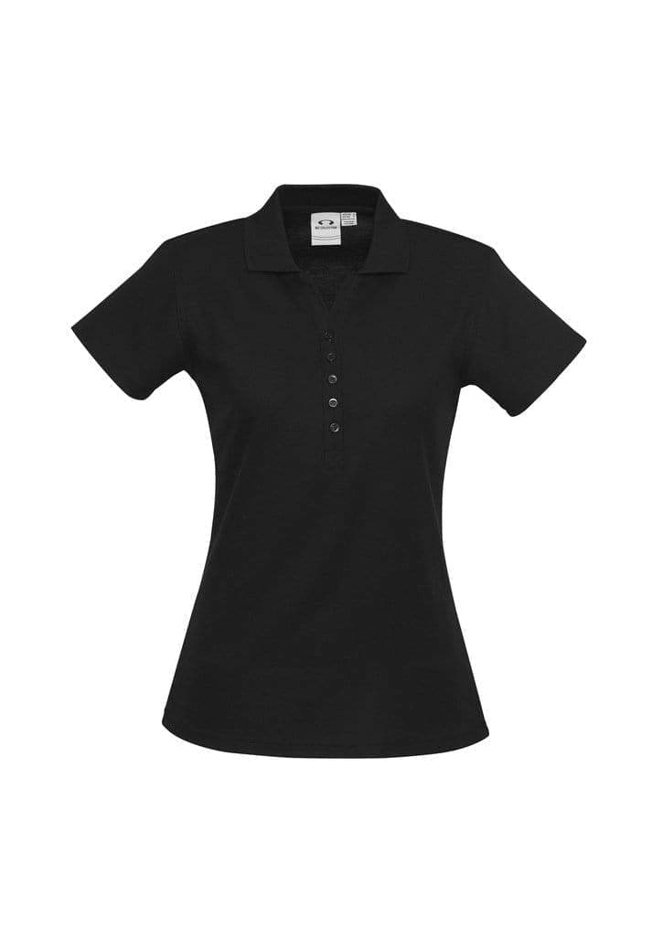 Biz Collection Casual Wear Black / 8 Biz Collection Women’s Crew Polo P400LS