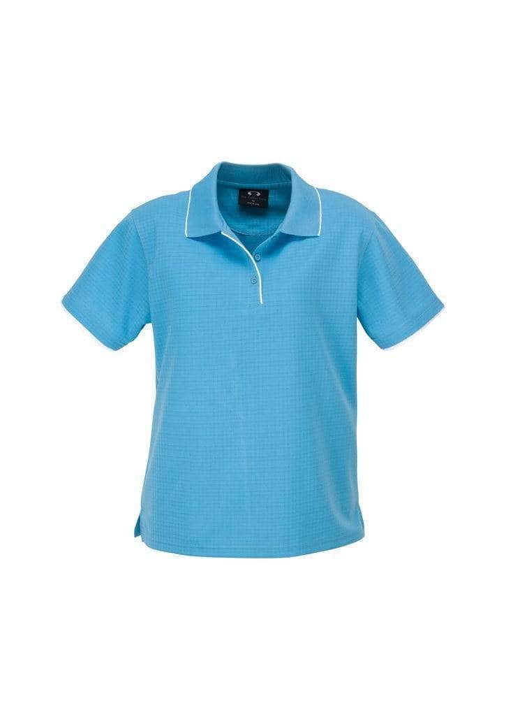 Biz Collection Casual Wear Aqua Blue/White / 8 Biz Collection Women’s Elite Polo P3225