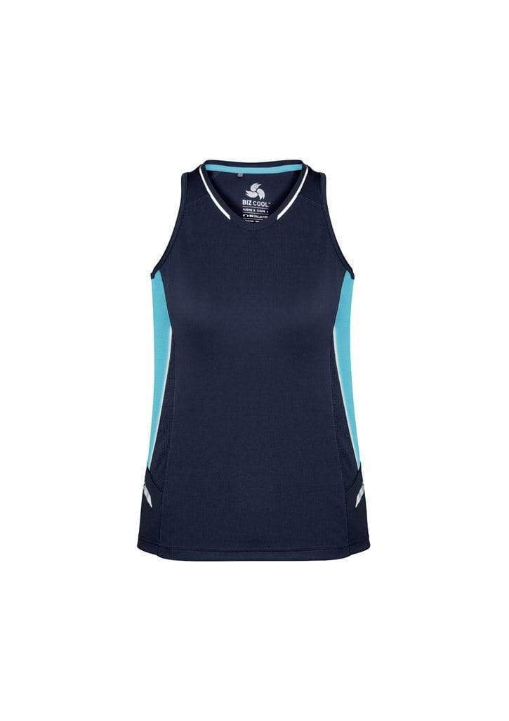 Biz Collection Casual Wear Navy/Sky/Silver / 6 Biz Collection Women’s Renegade Singlet SG702L