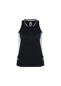 Biz Collection Casual Wear Black/White/Silver / 6 Biz Collection Women’s Renegade Singlet SG702L