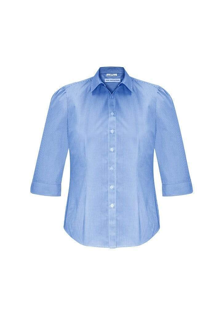 Biz Collection Corporate Wear Blue / 6 Biz Collection Women’s Euro 3/4 Sleeve Shirt S812LT