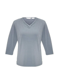 Biz Collection Corporate Wear Silver / 6 Biz Collection Women’s Lana 3/4 Sleeve Top K819lt