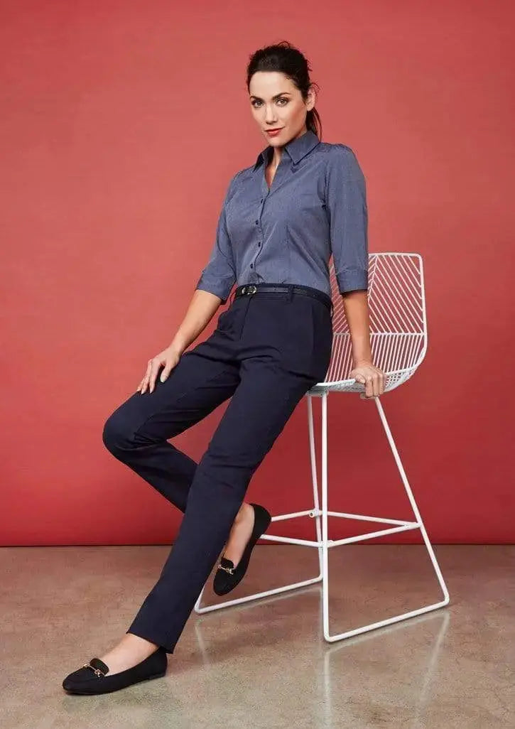 Biz Collection Women’s Lawson Chino Pants Bs724l Metro Workwear.