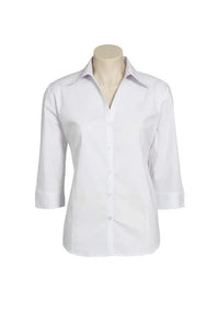 Biz Collection Corporate Wear White / 6 Biz Collection Women’s Metro 3/4 Sleeve Shirt Lb7300