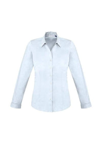 Biz Collection Corporate Wear White / 6 Biz Collection Women’s Monaco Long Sleeve Shirt S770ll