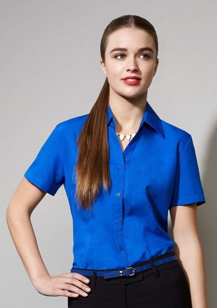 Biz Collection Corporate Wear Biz Collection Women’s Plain Oasis Short Sleeve Shirt Lb3601