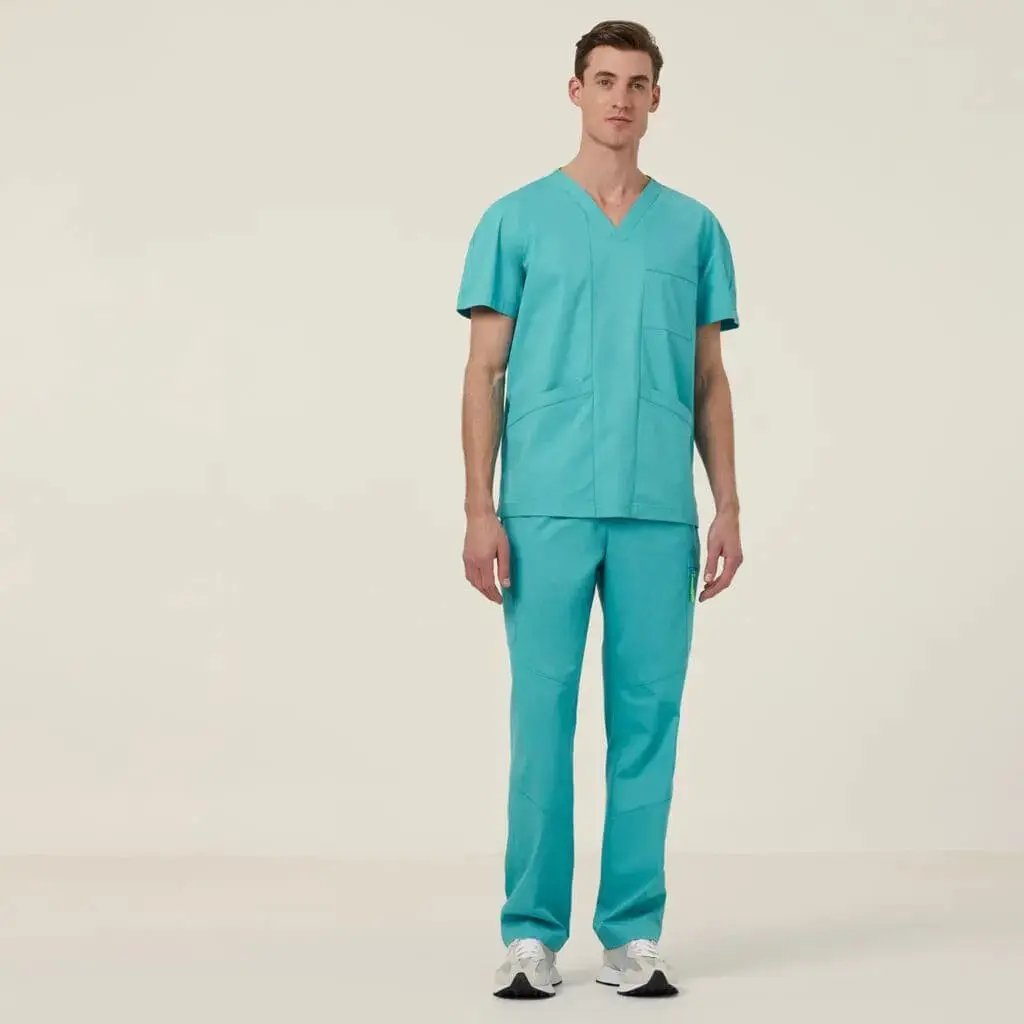 Carl V Neck Scrub Top  CATRFV-BLA - Simply Scrubs Australia