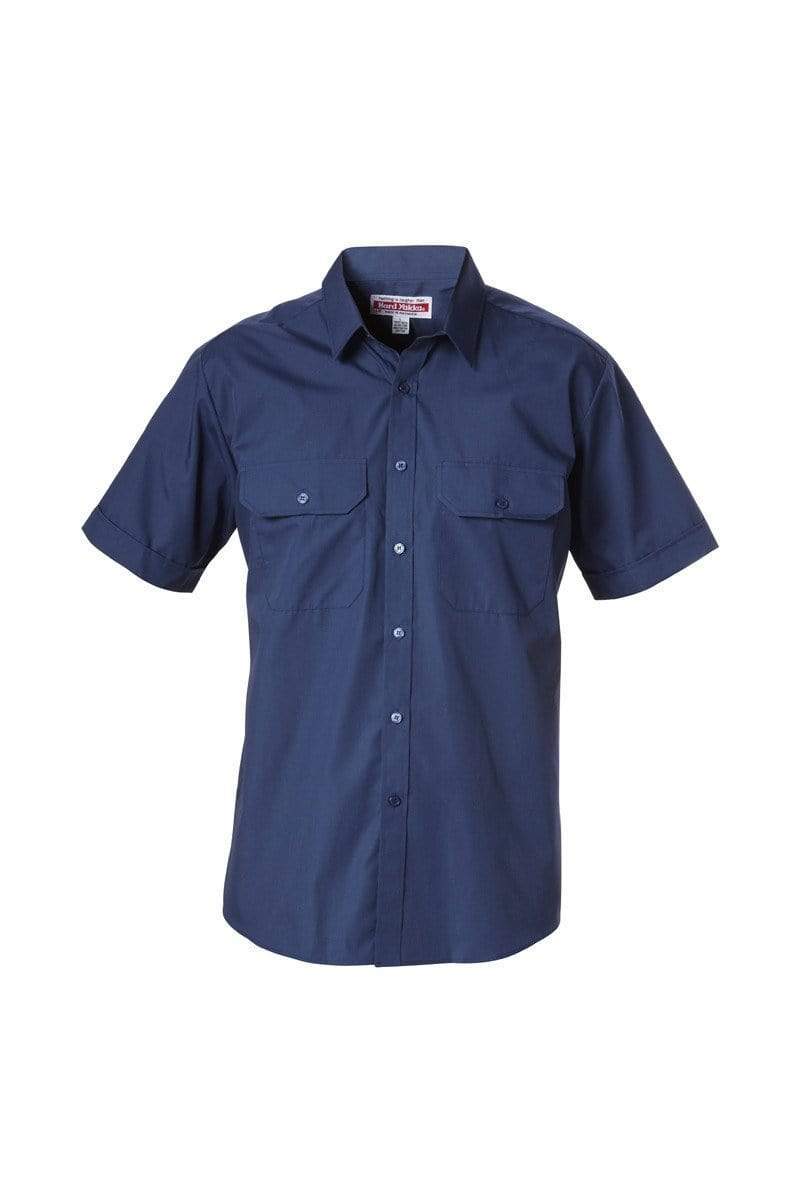 Hard Yakka Permanent Press Shirt Y07591 Work Wear Hard Yakka Navy XS 