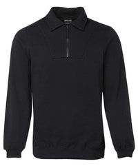 Jb's Wear Active Wear Black / S JB'S 1/2 Zip Fleecy Sweat 3FSZ