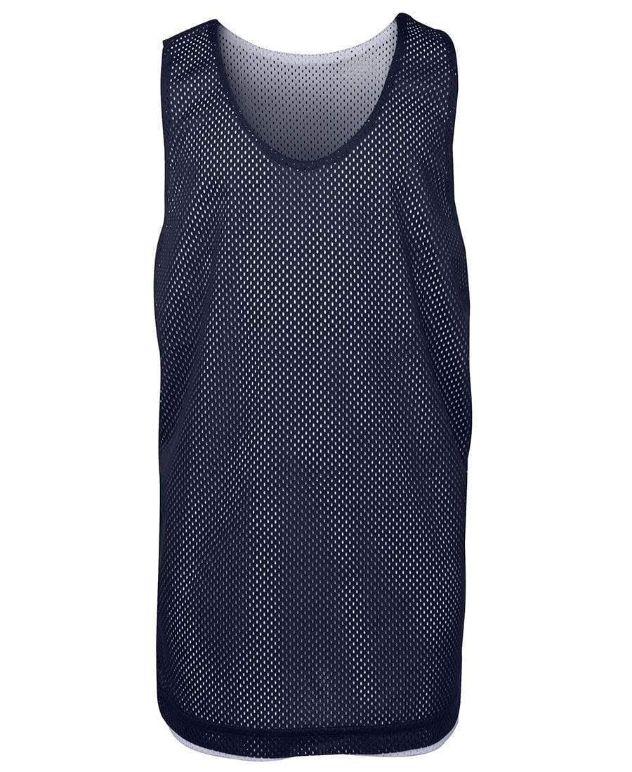 Jb's Wear Active Wear Navy/White / 6 JB'S Kids and Adults Reversible Training Singlet 7KBS2