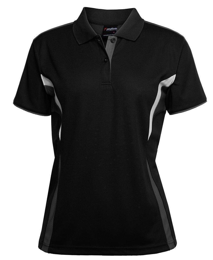 Jb's Wear Casual Wear Black/Charcoal/White / 8 JB'S Women’s Cool Polo 7COP1