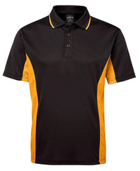 JB'S Contrast Polo 7PP Casual Wear Jb's Wear Black/Gold S 