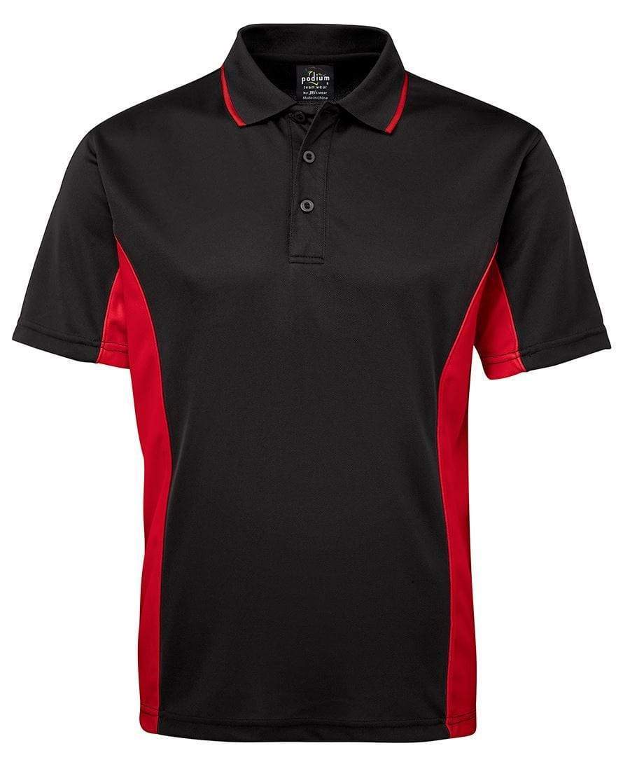 JB'S Contrast Polo 7PP Casual Wear Jb's Wear Black/Red S 