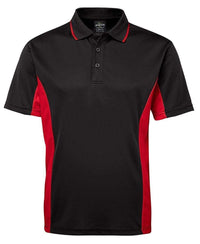 JB'S Contrast Polo 7PP Casual Wear Jb's Wear Black/Red S 