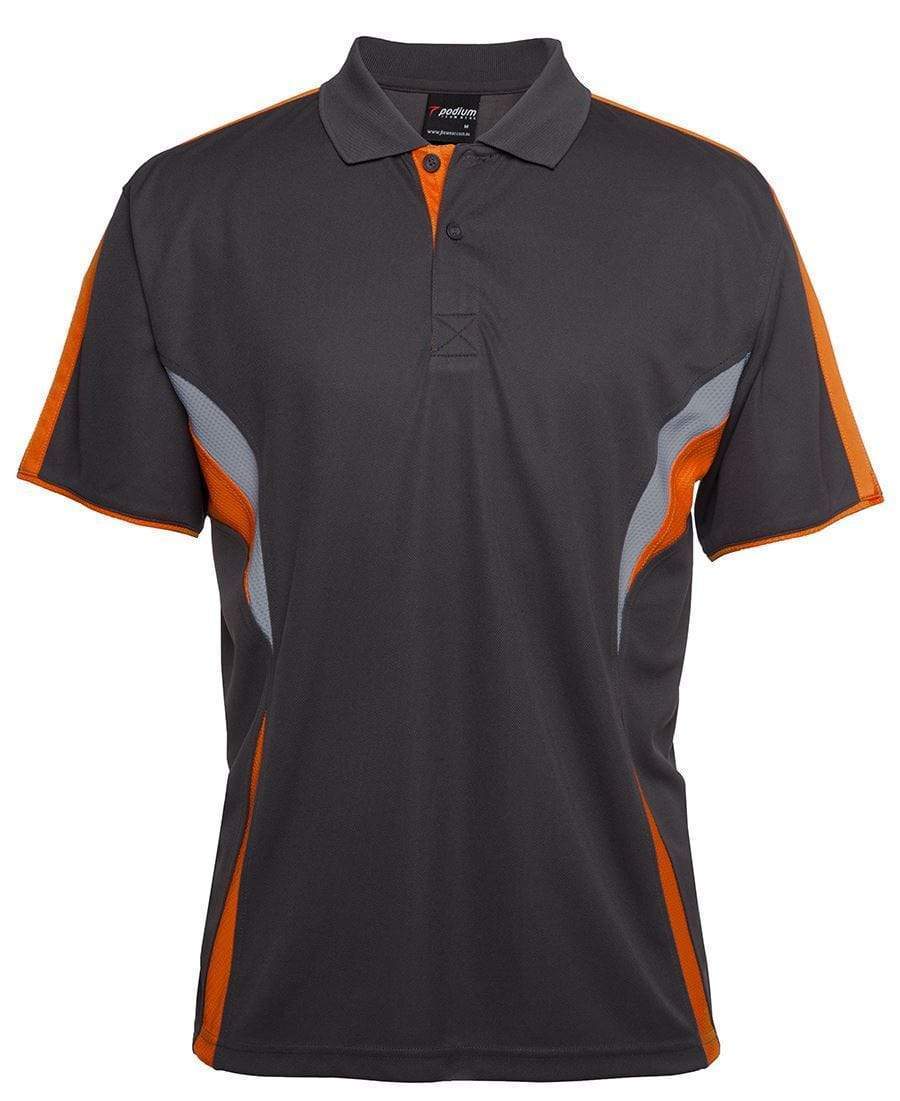 Jb's Wear Casual Wear Gunmetal/Orange/Grey / S JB'S Cool Polo 7COP