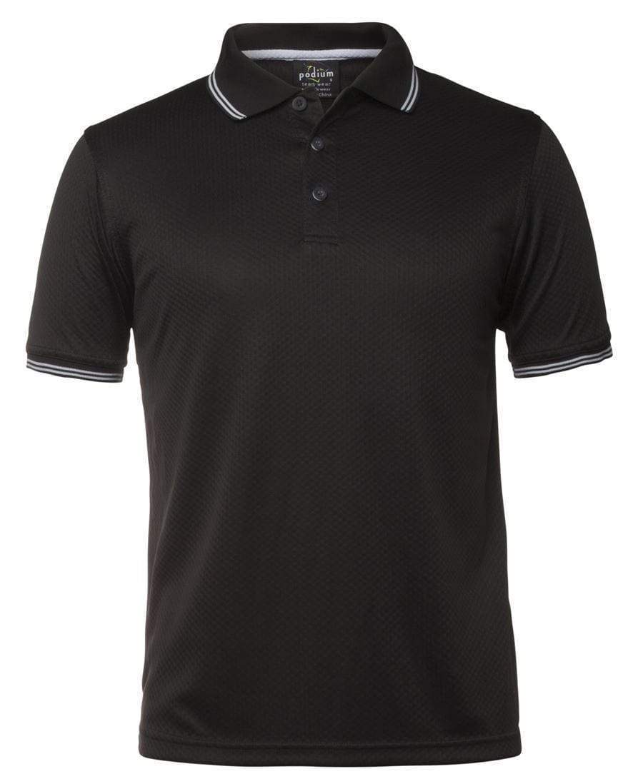 Jb's Wear Casual Wear Gunmetal/White / S JB'S Jacquard Contrast Polo 7JCP