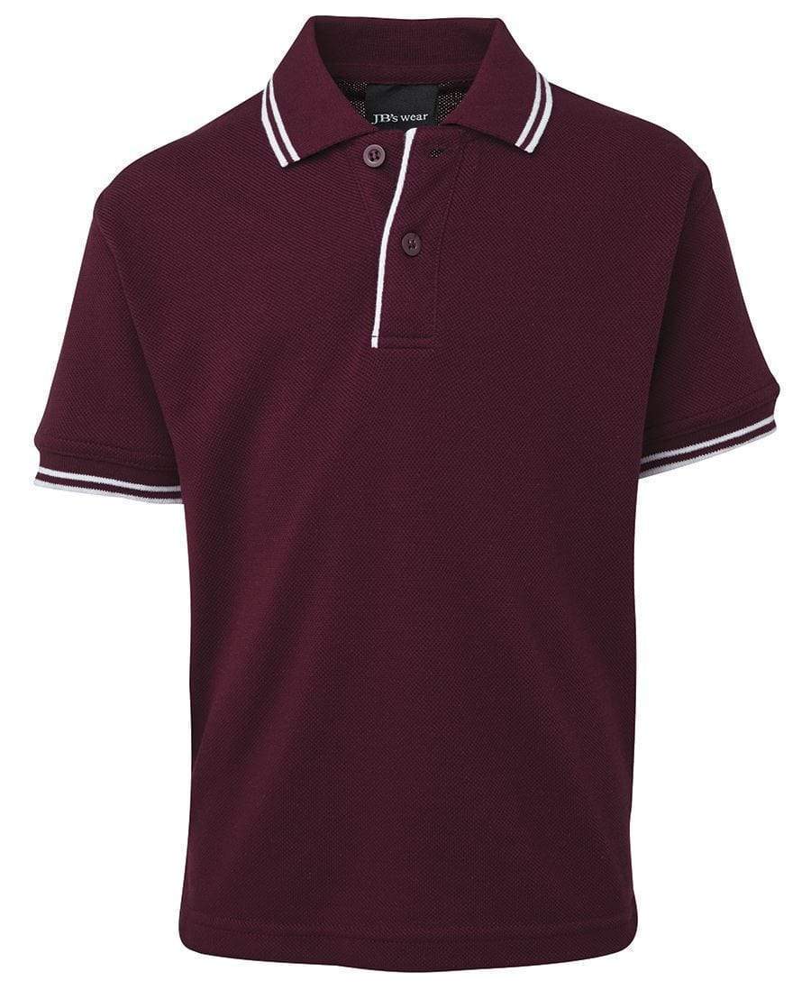 Jb's Wear Casual Wear Maroon/White / 4 JB'S Kid’s Contrast Polo