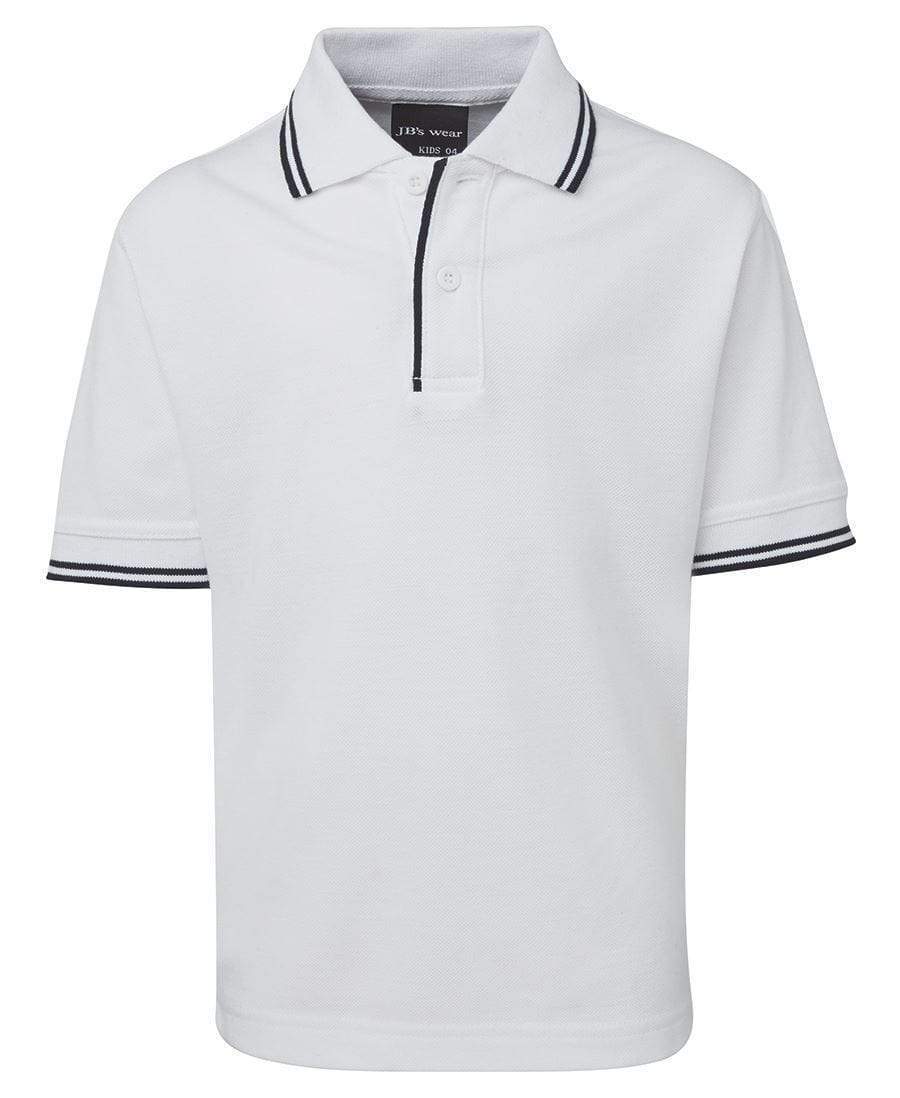 Jb's Wear Casual Wear White/Navy / 4 JB'S Kid’s Contrast Polo