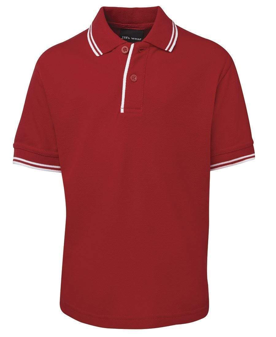 Jb's Wear Casual Wear Red/White / 4 JB'S Kid’s Contrast Polo