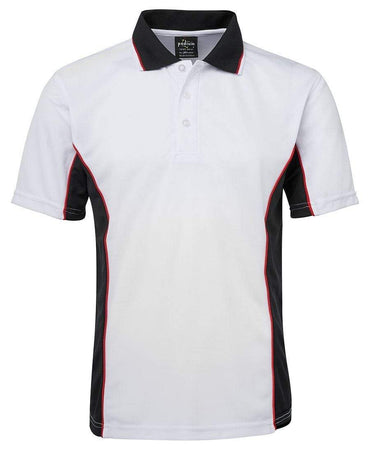 JB'S Contrast Polo 7PP Casual Wear Jb's Wear White/Black/Red S 