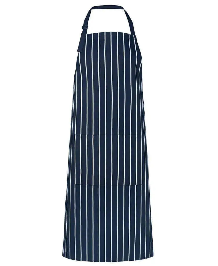 JB'S Bib Striped Apron 5BS Hospitality & Chefwear Jb's Wear Navy/White BIB 86 x 93cm 
