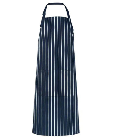 JB'S Bib Striped Apron 5BS Hospitality & Chefwear Jb's Wear Navy/White BIB 86 x 93cm 
