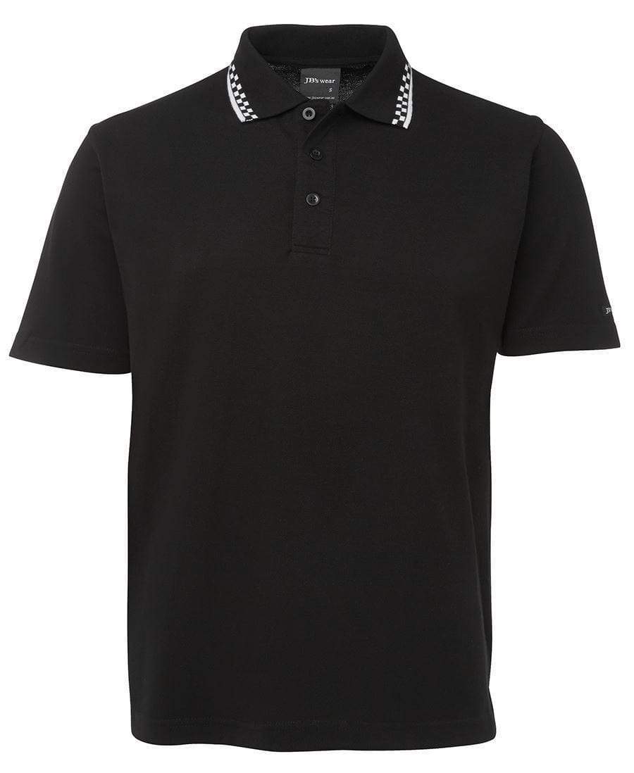 Jb's Wear Hospitality & Chefwear Black/White / S JB'S Chef Polo 5MP