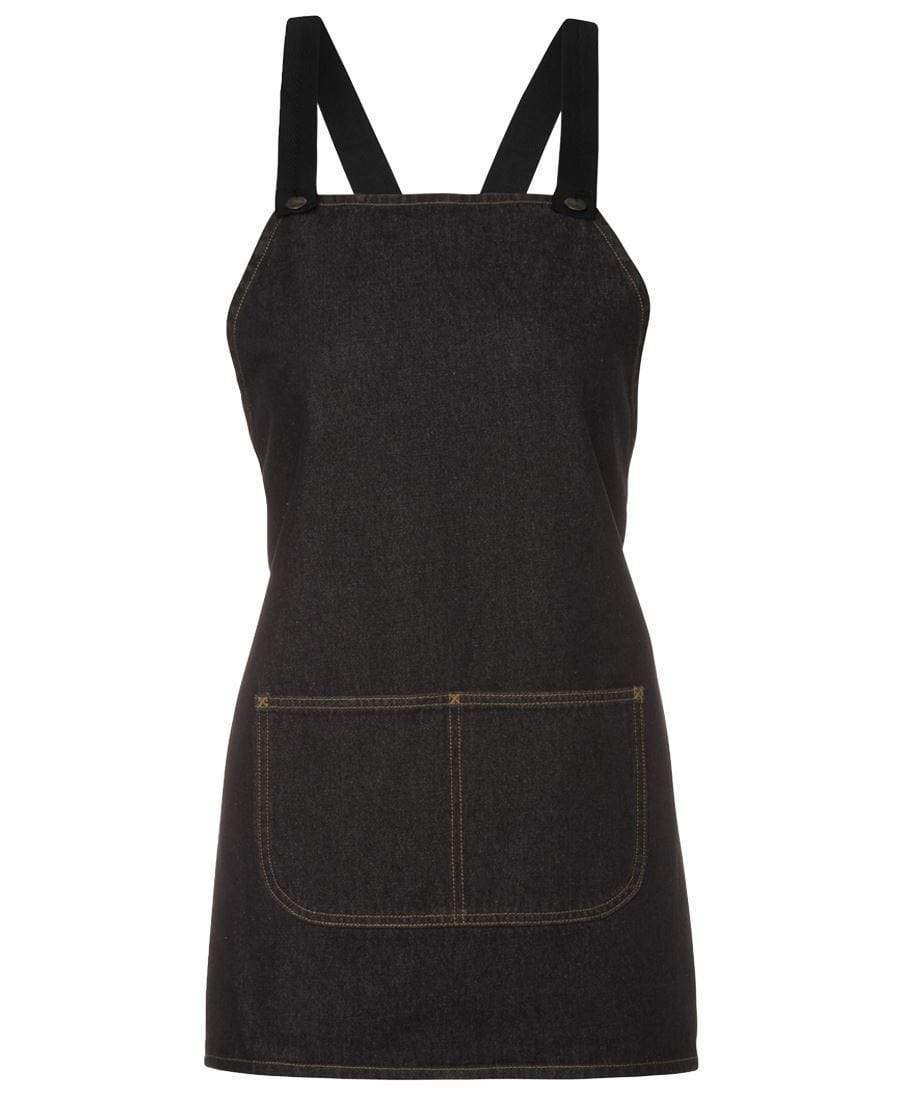 Jb's Wear Hospitality & Chefwear Black / BIB 65 x 71cm JB'S Cross-Back Bib Denim Apron (Without Strap) 5ACBB