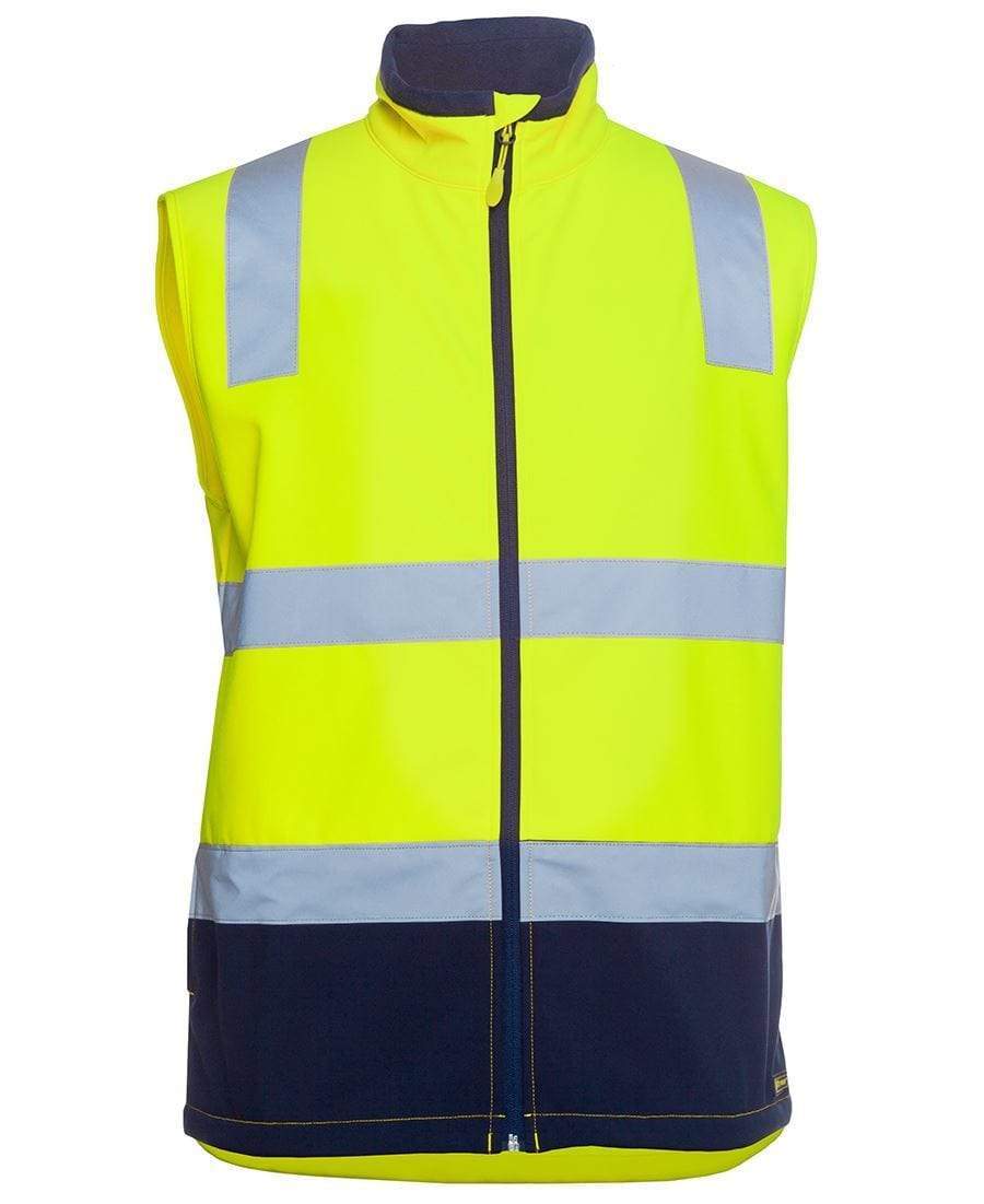 Jb's Wear Work Wear Lime/Navy / XS JB Hi Vis Water Resistant Softshell Vest 6DWV