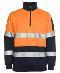 Jb's Wear Work Wear JB'S Hi-Vis 1/2 Zip Fleecy Sweat 6HZFS