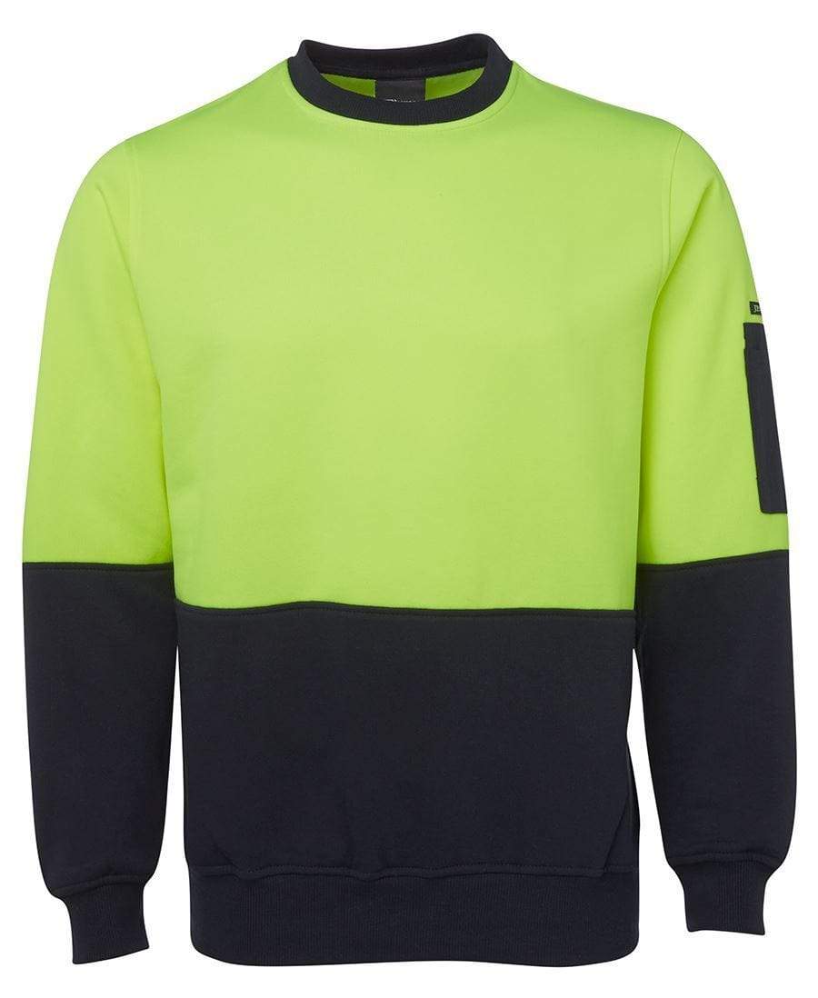 Jb's Wear Work Wear JB'S Hi-Vis Fleecy Crew 6HVCN