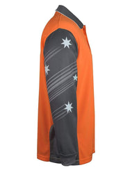 JB'S Wear Work Wear JB's Hi vis long sleeve Southern Cross polo 6HSCL