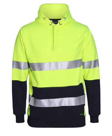 Jb's Wear Work Wear Lime/Navy / S JB'S Hi-Vis Pullover Hoodie 6DPJ