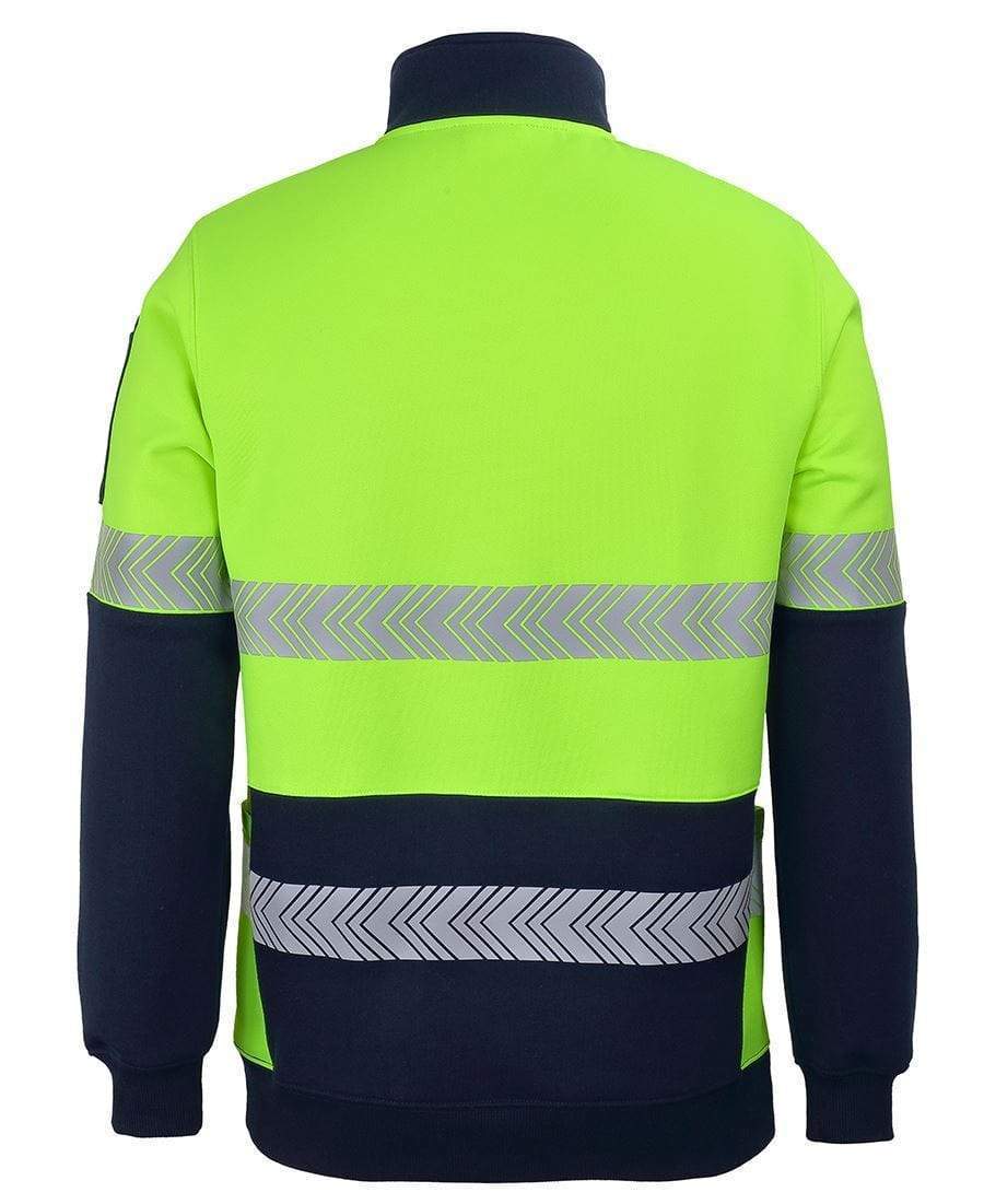 JB'S Wear Work Wear Jb's Hv 330g 1/2 Zip Segmented Tape Fleece 6DPS