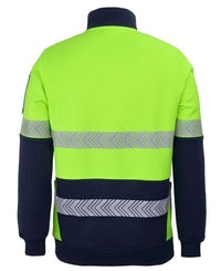 JB'S Wear Work Wear Jb's Hv 330g 1/2 Zip Segmented Tape Fleece 6DPS