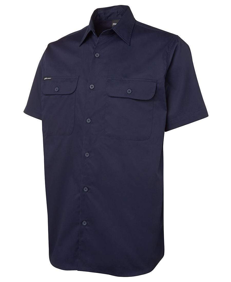 Jb's Wear Work Wear Navy / S JB'S Short Sleeve 150 GSM Work Shirt 6WSLS