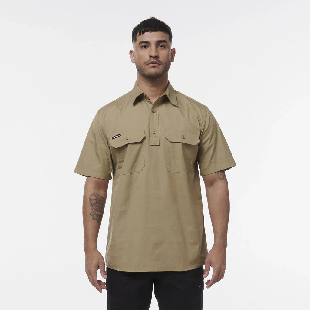 KingGee Workcool Vented Closed Front Short Sleeve Shirt K14032