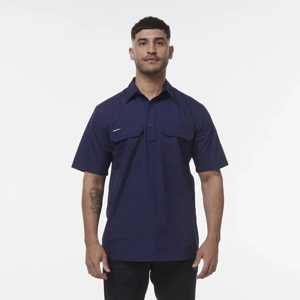 KingGee Workcool Vented Closed Front Short Sleeve Shirt K14032
