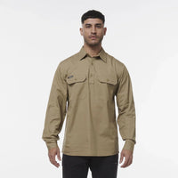 KingGee Workcool Vented Closed Front Long Sleeve Shirt K14033