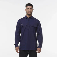 KingGee Workcool Vented Closed Front Long Sleeve Shirt K14033