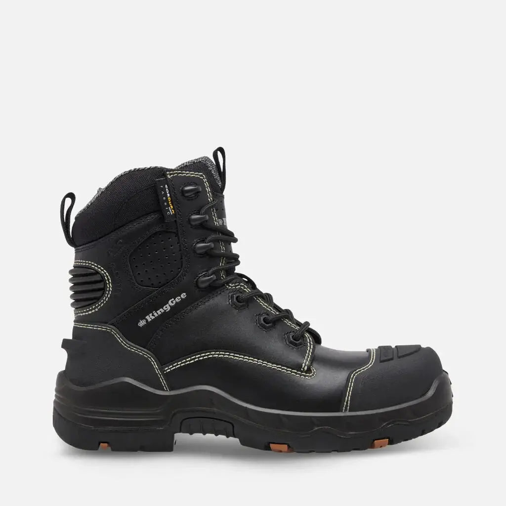 KingGee Women's Onyx 6CZ Composite Toe Black Work Boot K28004  Metro Workwear