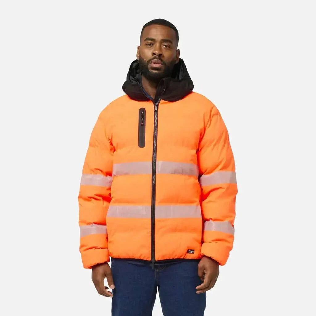 KingGee Hi Vis Biomotion Water Repellent Puffer Jacket K55011 