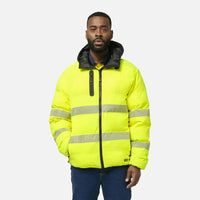 KingGee Hi Vis Biomotion Water Repellent Puffer Jacket K55011 