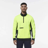 KingGee Hi Vis Spliced 1/4 Zip Fleece K55047 