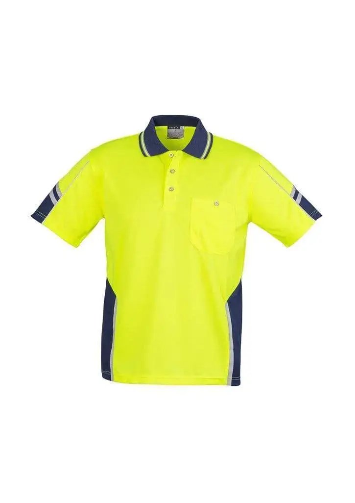 SYZMIK Men’s Hi Vis Squad S/S Polo ZH237 Metro Workwear.