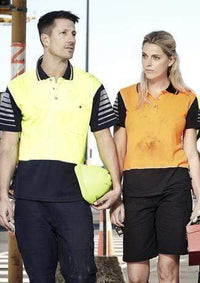 SYZMIK Women’s Hi Vis Zone Polo ZHL236 Work Wear Syzmik   