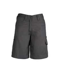 SYZMIK Women’s Plain Utility Shorts ZWL011 Work Wear Syzmik Charcoal 8 