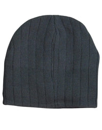 Cable Knit Beanie With Fleece Head BandCH64 Metro Workwear.